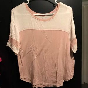 Pink and white tee pacsun